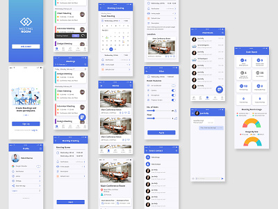 Meeting Room Booking App branding design graphic design illustration ui ux ux design