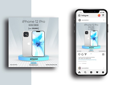 Apple Iphone AD Banner apple ad facebook ad facebook ads facebook post instagram ad instagram banner instagram post iphone 12 pro ad iphone ad mobile ad social media ad social media advertising social media design