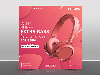 HEADPHONE AD advertising apple apple watch brand design brand identity branding branding design design facebook ad facebook ads graphic design headphone headphone social media ad instagram ad social media advertising social media banner social media design