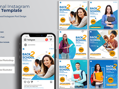 Back To School Instagram Post Design