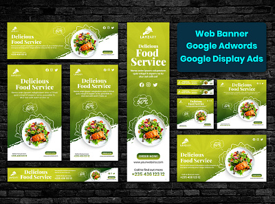 Google Ads Web Banner Design advertising affiliate banner ads brand design brand identity branding design facebook cover food banner google ads banner google display ads graphic design marketing shopify banner social media ads social media advertising social media banner template web banner web header web slider