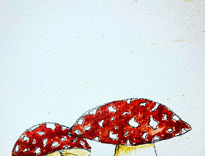 Amanita Muscaria art creative design illustration mushroom original