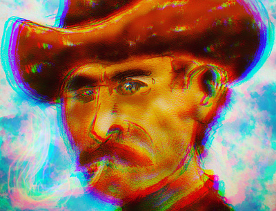 psychedeliccowboy art design digital illustration original