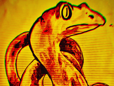 Lucid Snake Dream art creative design digital illustration original painting