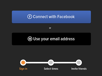 Mobile web sign in contacts design facebook interface ui web web app