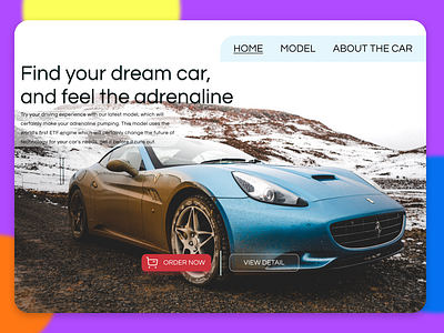 Landing Page Super Car