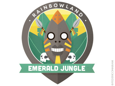 Rainbow Badges 09 - Emerald Jungle