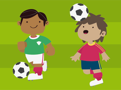 Mundialiti - Mexico vs Spain football futbol kids mexico players soccer spain worldcup