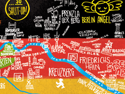 Berlinmap berlin map streetart