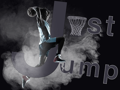 Basketball player poster Just jump