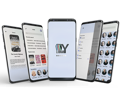 My library UI mobile app design