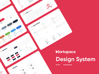 Workspace Design System branding design system product design research ui ux
