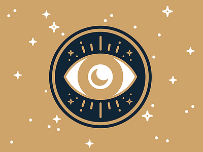 ∞ canada eye icon illustration look patch see star starry traditional tshirt