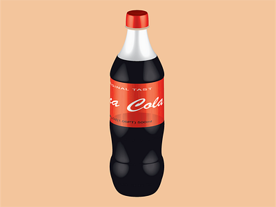 3D Coca Cola Bottal animation art branding design flat graphic design illustration illustrator typography vector