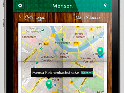 map view app design iphone map ui view