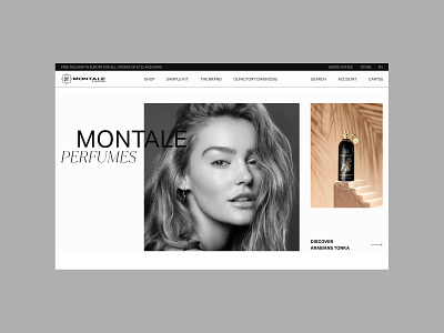 Montale Redesign concept design first screen montale redesign ui ux web webdesign