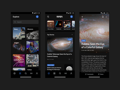 NASA - Mobile App Redesign