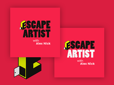Escape Artist Podcast Cover Concept 4 album cover album covers artost bold escape escape artist escape room podcast podcast art podcast cover podcast cover art podcast logo podcasting