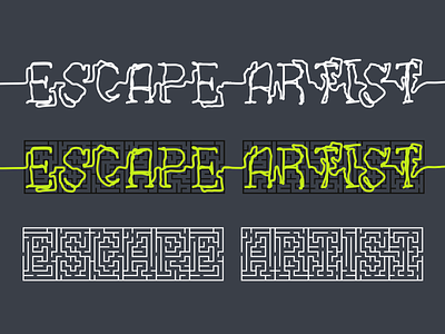 Escape Artist Podcast Cover Concept 9 concept cover art cover artwork cover design flat maze pod podcast podcast art podcast logo podcasting podcasts typography