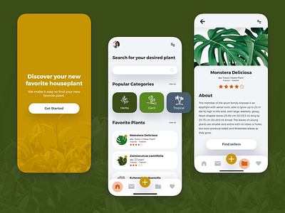 Simple Plant App Interface
