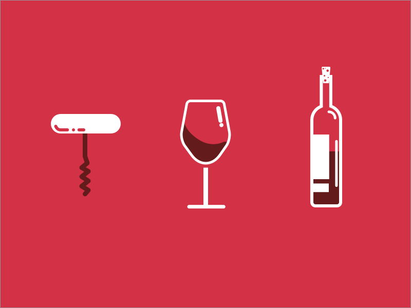 Wine Icons by Khari.co on Dribbble