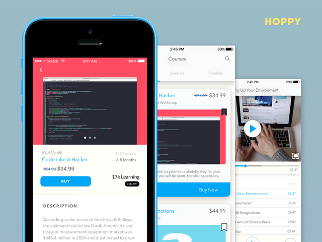 Hoppy - Video Education App Concept by Khari Slaughter on Dribbble