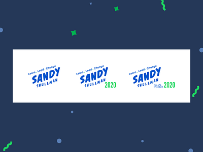 Sandy for APA President 2020 Logo Variations campaign design flat logo modern presidential campaign psychology simple simple logo typography
