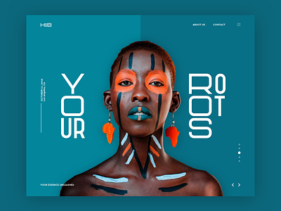 HUB Landing Page Concept branding concept design fashion flat fun logo simple travel typography ui ux web