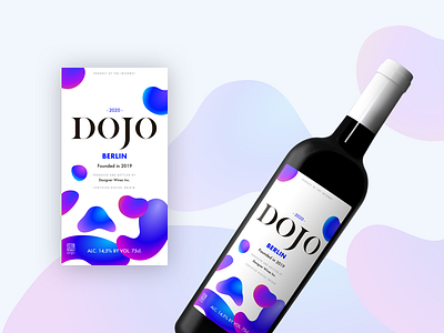 Dojo Wine Label 1 branding concept fun label package package design package mockup typography wine