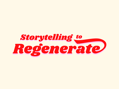 OCV x Loam Storytelling to Regenerate Initial Concept 70s branding custom font flat font logo typogaphy