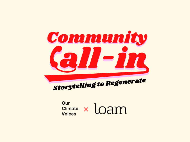 OCV x Loam Storytelling to Regenerate 3rd Concept v1 illustration branding typography simple concept flat logo