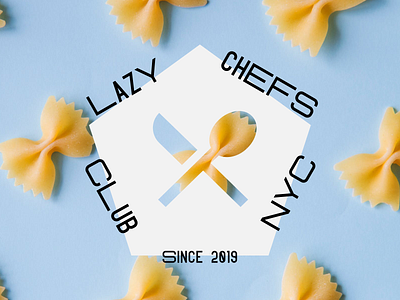 Lazy Chefs Club NYC branding design flat fun icon illustration simple typography vector web