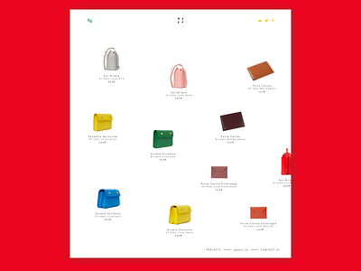 RSVP Product Browse Concept concept ecommerce ecommerce app ecommerce design ecommerce shop flat fun handbags horizontal scroll parisian rsvp simple ui web