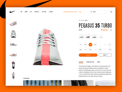Nike Pegasus 35 Turbo Product Page