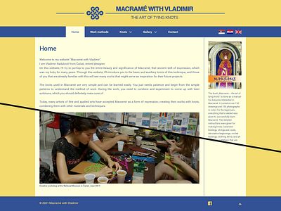 Macrame with Vladimir custom template joomla website design
