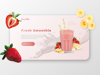 Web-design | Prototype for smoothie shop