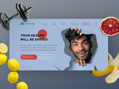UX\UI | Healty web-site design webdesign website