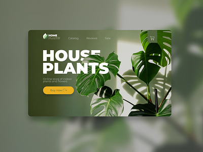 UX\UI | Website for an online home flowers store