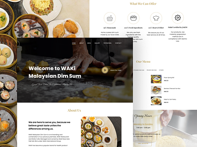 Landing Page Website Restaurant