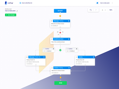 nsFlow Workflow Creator app app design application augmented reality dashboad dashboard app design remote training reports virtual reality vr web web application workflow