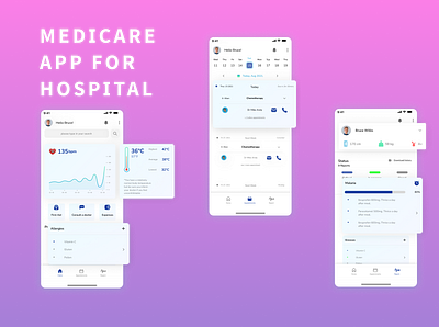 Healthcare mobile app healthcare hospital medics mobile app ui ui design