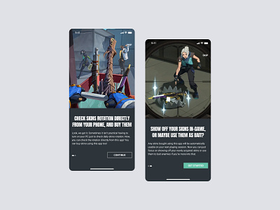 VALORANT Skin Store App - Onboarding