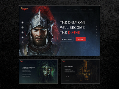 Divinity: Original Sin II - Website Concept concept design divinity game game landing game website games landing landingpage larian site ui ux videogames web web design webdesign website website concept игра