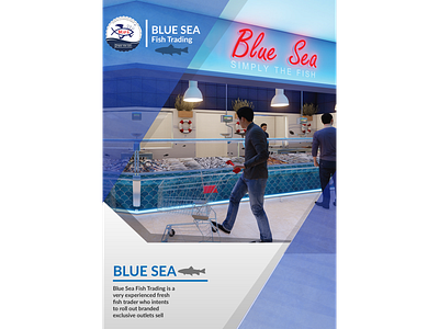 blue c brochure pg1 brand design branding brochure minimal