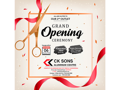CK SONS inauguration poster 2