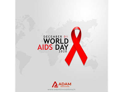 Aids day poster AI aids day minimal poster design