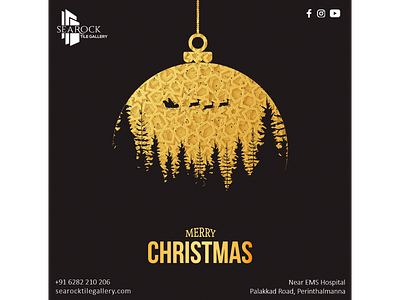 Christmas poster Searock christmas design minimal poster