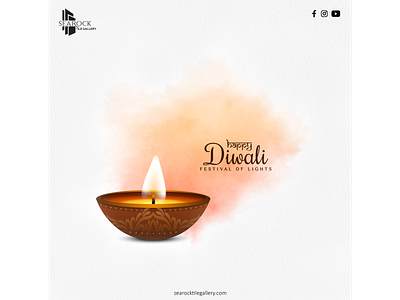 Diwali poster Searock diwali minimal poster design