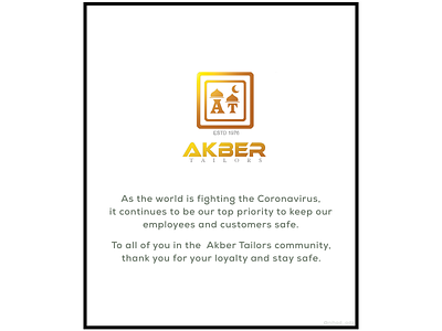 Akbar tilors brand design branding minimal poster design simple