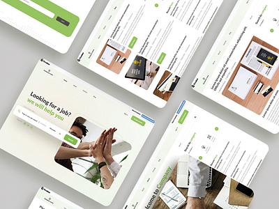 Free WordPress Template: Green Job Board Theme